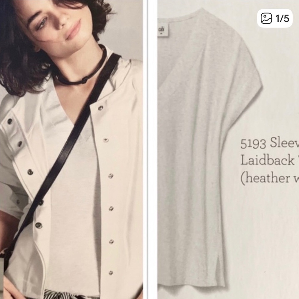 CAbi Laid Back Short Sleeve Tee Style Number 5193